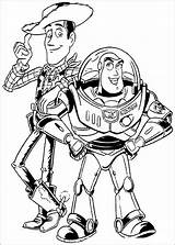 Toy Coloring Story Buzz Woody Lightyear Pages Color Kids Print Beautiful Disney Characters Pixar sketch template