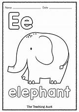 Elephant Aunt Learning Theteachingaunt sketch template