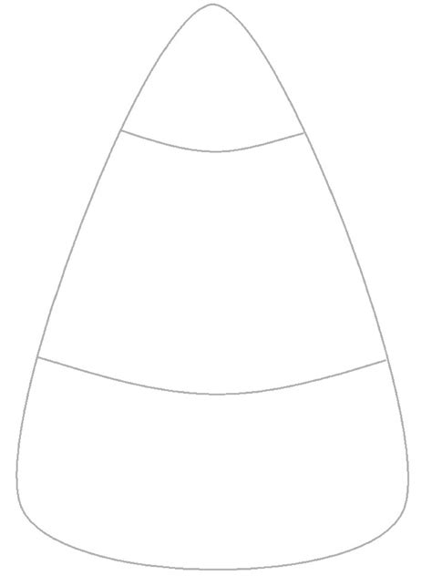 candy corn template printable  big candy corn outline template