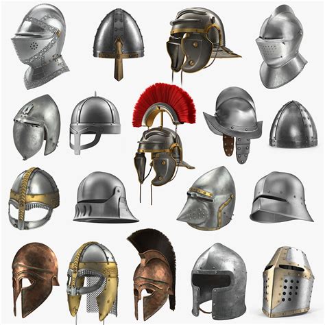 medieval helmets   model turbosquid