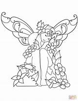 Fairy Coloring Pages Sad Printable Print Fairies Kids Sheets Color Drawing Book sketch template