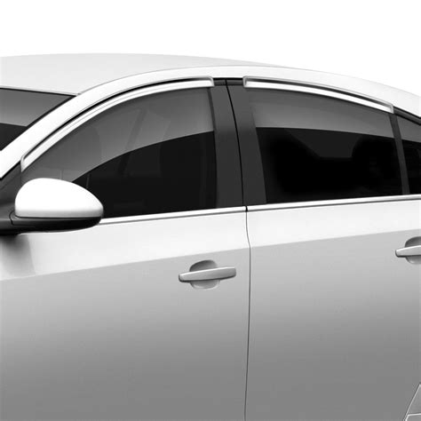 ses trims wv tape  chrome front  rear window visors