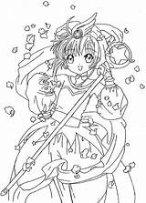 Cardcaptor Sakura Pages Coloring Getcolorings sketch template