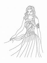 Coloring Princess Pages Fashion Dresses Printable Girl Girls Dress Gif Dancing Clipart Beowulf Drodd Page15 Disney Odd Dr Library Colors sketch template