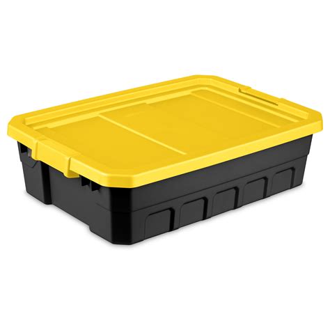 tote box plastic storage bin organizer stackable container lid