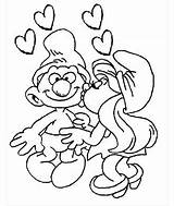 Pages Coloring Disney Valentines Valentine Printable Color Smurf Colouring Tinkerbell Smurfs sketch template