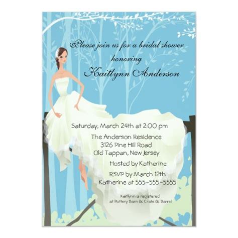 trendy bride bridal shower invitation zazzle