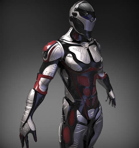sci fi character 3d model cgtrader