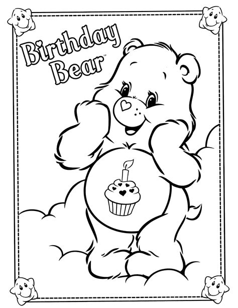 birthday bear teddy bear coloring pages monkey coloring pages