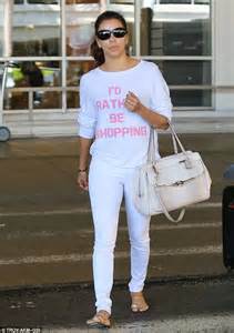 eva longoria lands at lax in all white ensemble after donning sexy