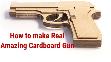 real amazing cardboard gun youtube