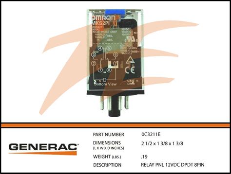 ce relay vdc dpdt  pin ziller electric