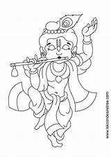 Krishna Drawing Coloring Sketch Baby Pencil Line Cute Radha Easy Lord Drawings Shree Pages Simple Getdrawings Bala Sree Dancing Bhagavat sketch template