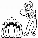 Bowling Coloringpagesfortoddlers sketch template