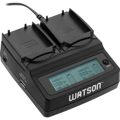 watson duo lcd charger   blh  battery plates   bh