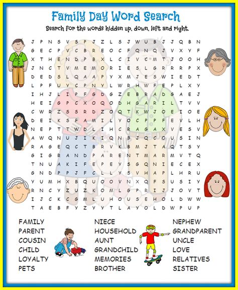 printable word search kids activity shelter