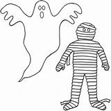 Ghost Coloring Pages Mummy Print Halloween Ghosts Printable Kids Ghostbusters Color Penguins Pittsburgh Cute Simple Ghouls Template Templates Clip Bat sketch template