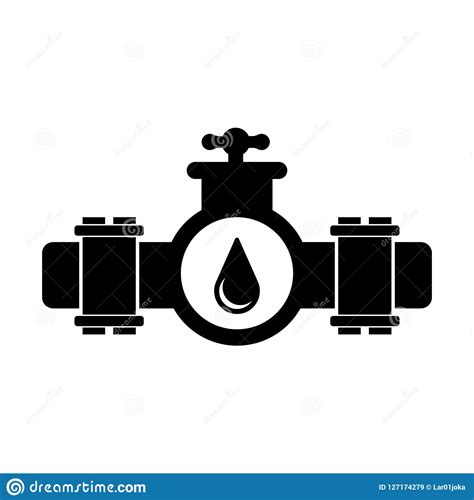 isolated oil pipelines icon stock vector illustration  structure