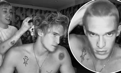 Miley Cyrus Shaves Off Beau Cody Simpson S Luscious Locks For A Buzz