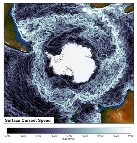 antarctic circumpolar current flows  rapidly  warm phases