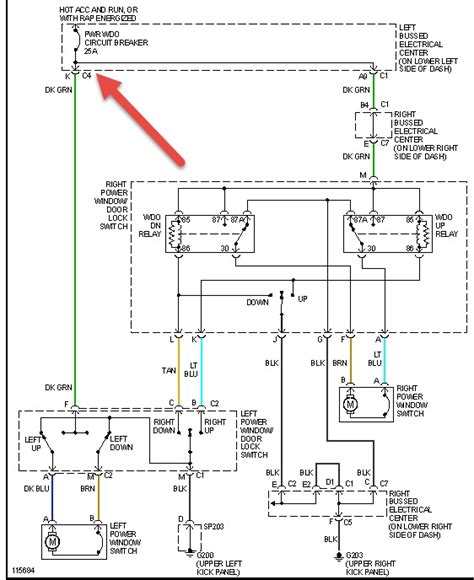 chevy silverado power window wiring diagram  wiring collection