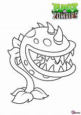 Coloring Pages Zombies Vs Plants Chomper Bubakids Zombie Color Print Sheets Drawing Book sketch template