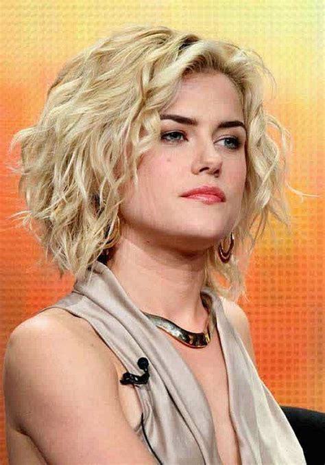 curly hairstyles medium pixie cut for curly blonde hair for women with round faces and thick