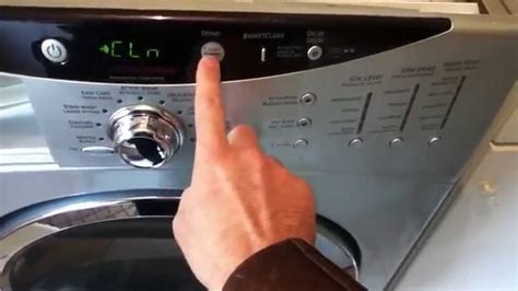 misbehaving start button  ge front load washer youtube