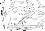 Boeing 747 Blueprint sketch template