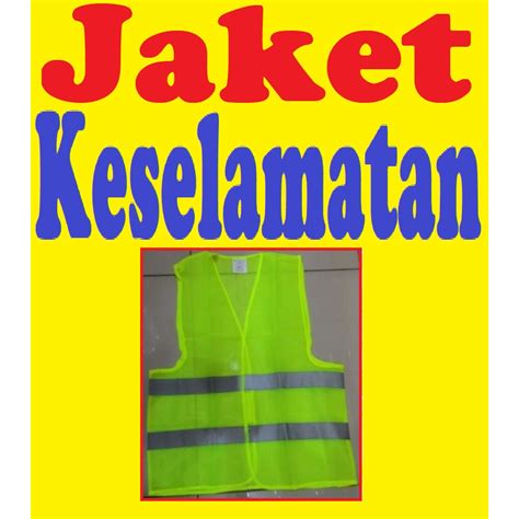 Baju Jaket Keselamatan Jalur Pantul Pantulan Balik Lampu Cahaya