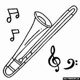 Musicais Trombone Instrumentos Clarinet Instrumento Clipartbest sketch template