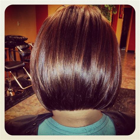Pictures Of Angled Bob Haircuts That Are Shorter In The