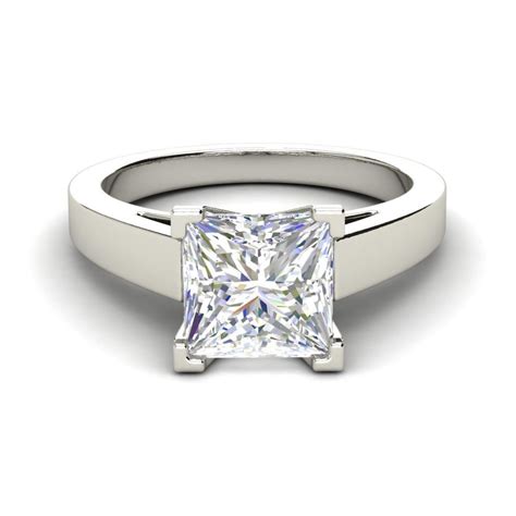 cathedral  carat princess cut diamond engagement ring ara diamonds