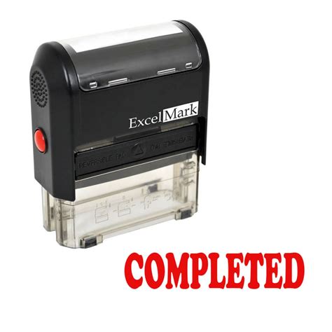 amazoncom completed  inking rubber stamp red ink business
