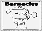Octonauts Colouring Barnacles sketch template