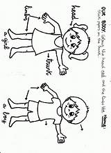 Preschool Colorea sketch template