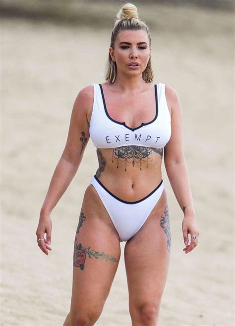 Olivia Buckland In White Bikini On The Beach In Barbados Gotceleb