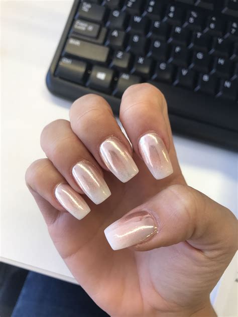 rose gold chrome ombre nails prom nails prom nails silver ombre nails