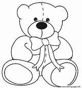 Coloring Teddy Bear Pages Printable Kids Print Drawing Christmas Color Bears Line Classic Colouring Sheets Valentine Book Roosevelt Getdrawings Template sketch template