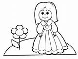Coloring Doll Pages Printable Baby Girl Popular sketch template