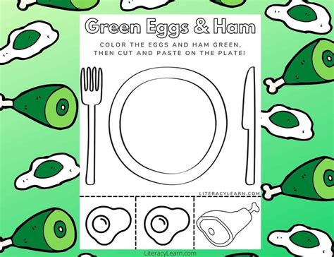 green eggs coloring page