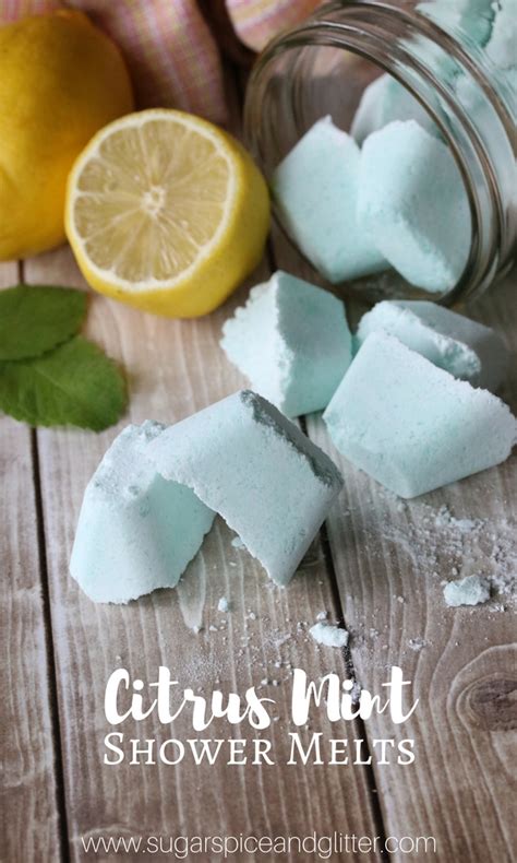citrus mint shower melts with video ⋆ sugar spice and glitter