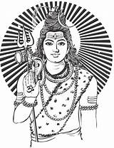 Clipart Shiva Shiv Clipground God sketch template