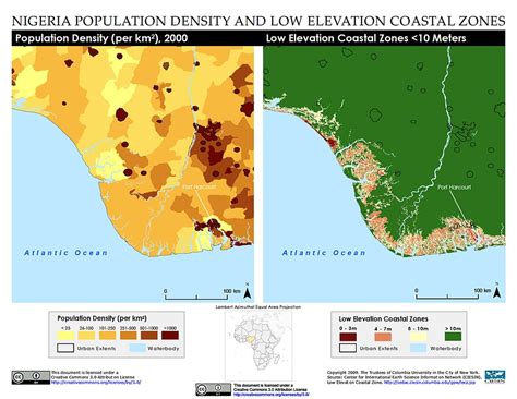 Maps Low Elevation Coastal Zone Lecz Sedac