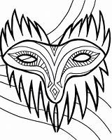Gras Mardi Coloring Pages Mask Kids Printable Masks Coloriage Template Sheets Adult Clip Drawings Print Templates Beautiful Colouring Carnival Venetian sketch template
