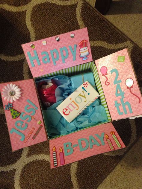 best friend birthday box decorate the inside of the box