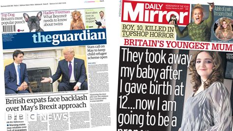 newspaper headlines brexit consequences debated   press bbc news