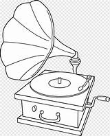 Player Gramophone Phonograph Phonographe Coloriage Pngwing Angle Sweetclipart Disque Exposition Cliparts Lineart Hiclipart sketch template