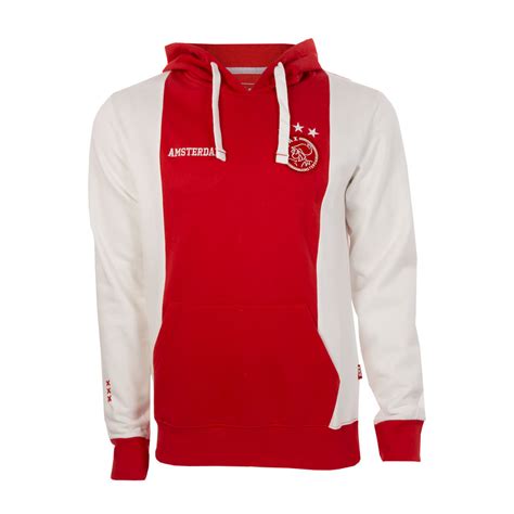 ajax hoodie wit rood wit voetbalclub