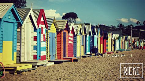 beach houses  brighton victoria australia